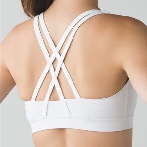 White Lululemon Sports Bra size 2